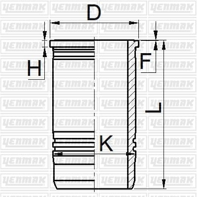 GOMLEK Q120.0MM STD -VOLVO-D9A-EURO 3