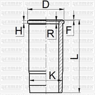 GOMLEK Q120.65MM STD -VOLVO-TD 103 E/ES/EA EURO 2