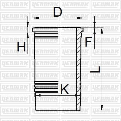 GOMLEK Q122.0MM STD -LIEBHERR-D 924 TI-E A1-TI-E A2 - D 926 TI-E