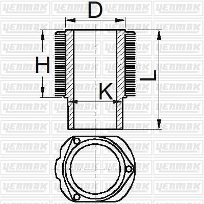 GOMLEK Q125.0MM STD -KHD-F4L 413 R/FR