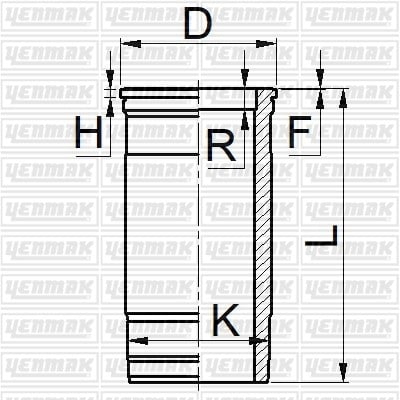 GOMLEK Q127.0MM STD -SCANIA-DS 11.41-DS 11.34/73-DSC 11.12