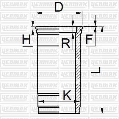 GOMLEK Q127.0MM STD -SCANIA-DS 11.41-DS 11.34/73-DSC 11.12