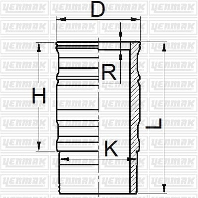 GOMLEK Q127.0MM STD -SCANIA-DSC 12 01/02 EURO2/EURO3