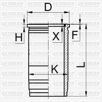 GOMLEK Q128.0MM STD -MERCEDES-OM 457 LA EURO 4-5