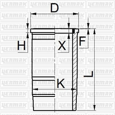 GOMLEK Q130.0MM STD -DAF-MX300/340/375-MX13.303/340/375-MX265 EURO 5/6
