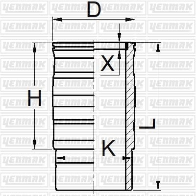 GOMLEK Q130.0MM STD -SCANIA-25.6280 G 400 CB 8X4-P.G.R.T 400