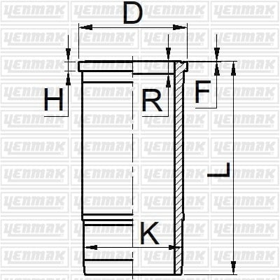 GOMLEK Q130.18MM STD -VOLVO-TD 120 G/GA/F/FC