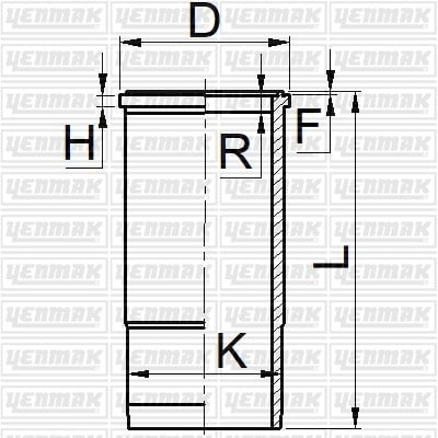 GOMLEK Q130.18MM STD -VOLVO-TD 122 F/FH/FK/FS