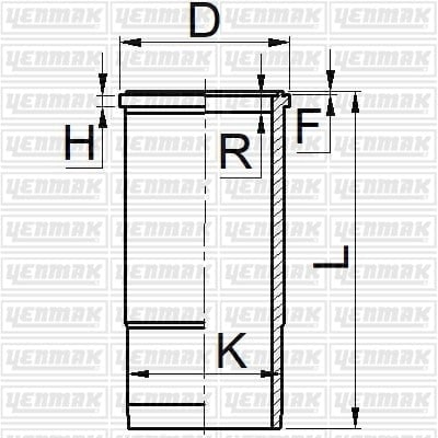 GOMLEK Q130.18MM STD -VOLVO-TD 122 F/FH/FK/FS