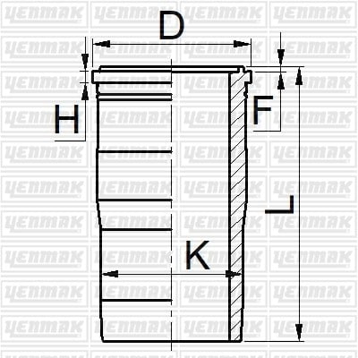 GOMLEK Q131.0MM STD -VOLVO-D 12 A EURO 2