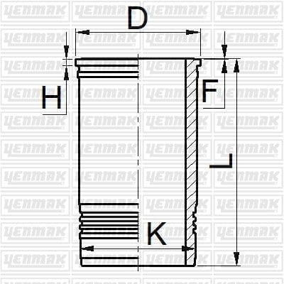 GOMLEK Q137.16MM STD -CATERPILLAR-3406-3408-3412 - SERTLESTİRİLMİS-197-9322