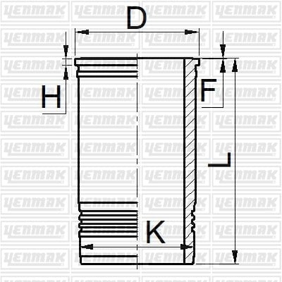 GOMLEK Q137.16MM STD -CATERPILLAR-3406-3408-3412 - SERTLESTİRİLMİS-197-9322