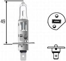 H1 AMPUL KARTON KUTU - Standart 24V Halojen-P14.5s