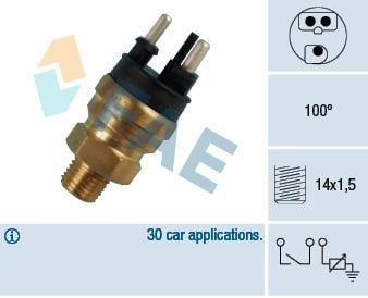 HARARET MUSURU 93 C - 100 C 3 LU SIYAH. RADYATOR FANI MERCEDES W201 W124 S124 W463