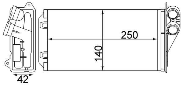 Innenraum-W rmetauscher CITROEN C2 / C3
