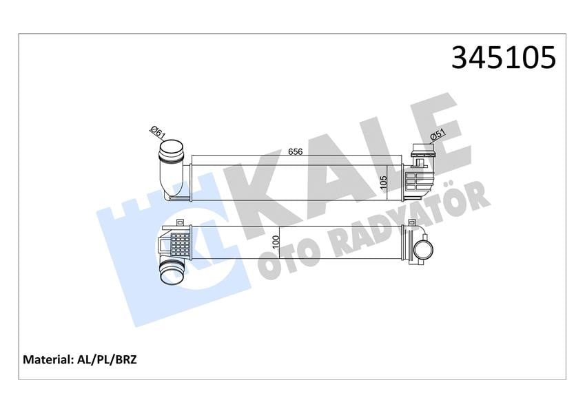 İNTERCOOLER AL/PL/BRZ MEGANE III-SCENIC III 2.0DCI