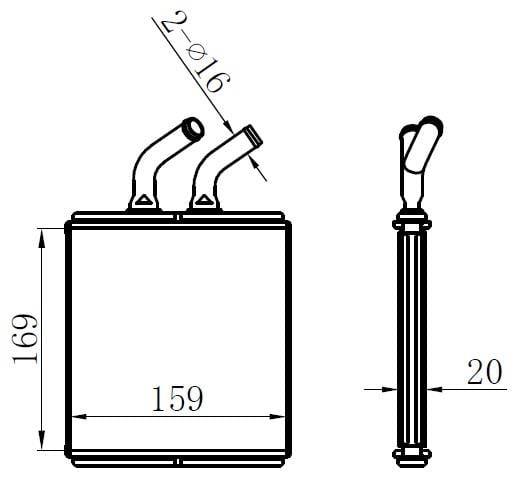 KALORİFER BRAZİNG HEATER A/M 170X170X20 RİO