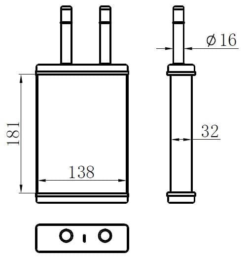 KALORİFER BRAZİNG HEATER A/M 180X145X32 RİO