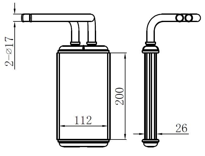 KALORİFER BRAZİNG HEATER A/M 200X123X26 CATERPİLLAR