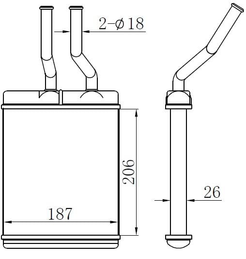 KALORİFER BRAZİNG HEATER A/M 205X180X26 156