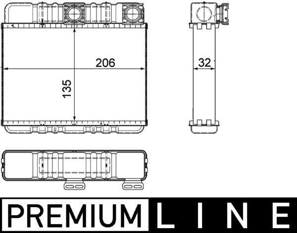 KALORIFER RADYATORU BMW E46 98>05 E83 06>11 PREMIUM LINE