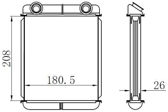 KALORİFER RADYATÖRÜ BRAZİNG LAGUNA II AC KLİMASIZ 210x184x26