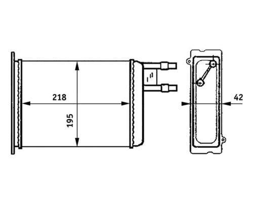 KALORİFER RADYATÖRÜ DUCATO-BOXER-JUMPER 94-02 220x195x42
