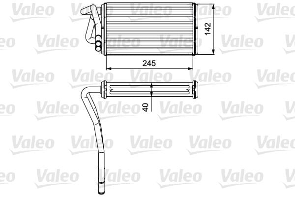 KALORİFER RADYATÖRÜ FORD TRANSİT 93> T12-T15 ALÜMİNYUM KLİMALI