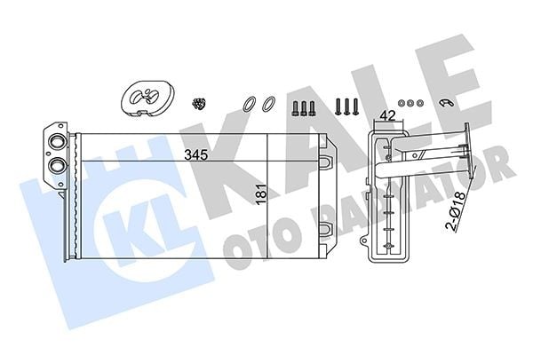 KALORIFER RADYATORU MERCEDES SPRINTER B901>B905 . VW LT 28-35-46