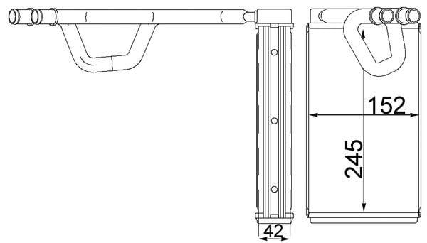 KALORIFER RADYATORU NISSAN NAVARA NP300 06> PATHFINDER III R51 05> 2.5dCi 3.0dCi