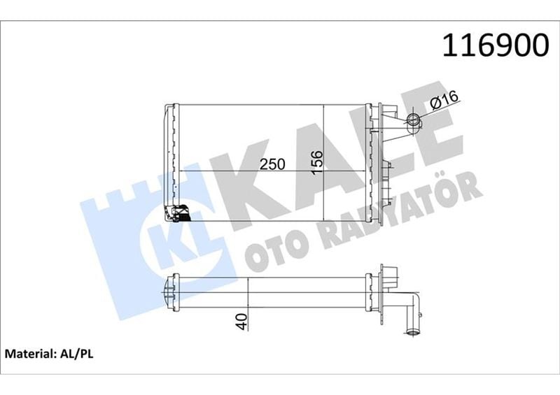 KALORİFER TEMPRA SX-AK-2.0 cc 2 SIRA AL PL