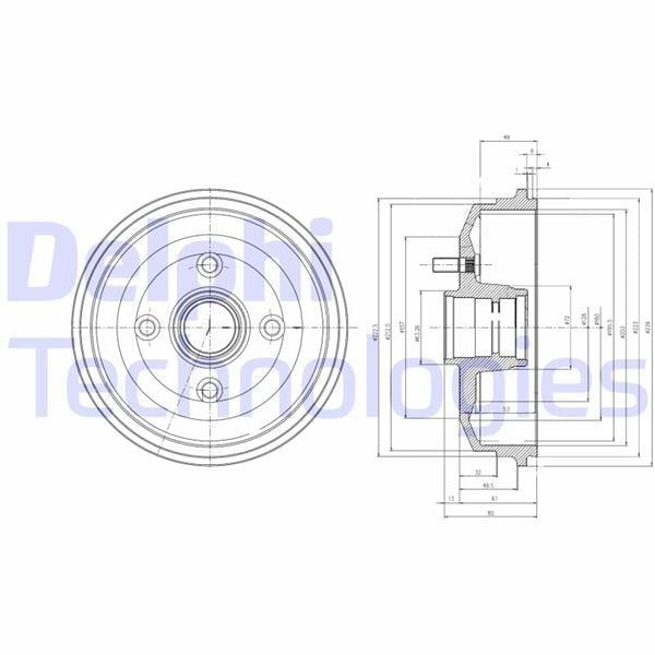 KAMPANA ARKA DAR TIP -ABS ESCORT FIESTA 95>01