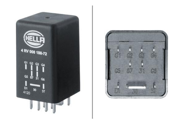 KIZDIRMA BUJİSİ KONTROL ÜNİTESİ 12V 9-KUTUPLU VW GROUP