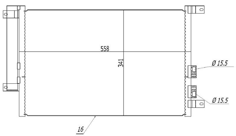 KLİMA BRAZİNG CONDENSER A/M 147 1.9JTD 2000 / 156 1.6İ/1.9JTD 1997 / GT 2003 94746