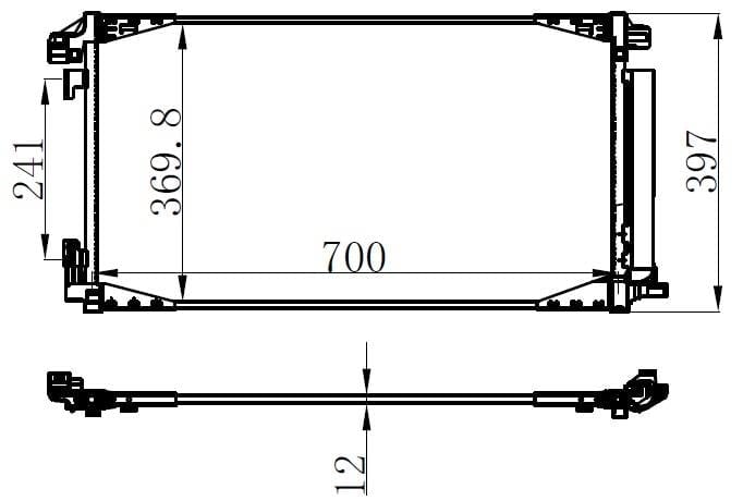 KLİMA BRAZİNG CONDENSER A/M 700X370X12 CHR 2017