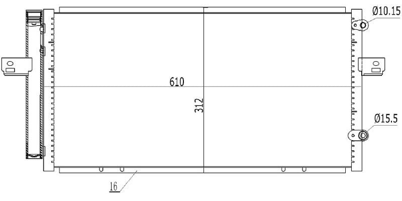 KLİMA BRAZİNG CONDENSER A/M 75 99 / 05 94652