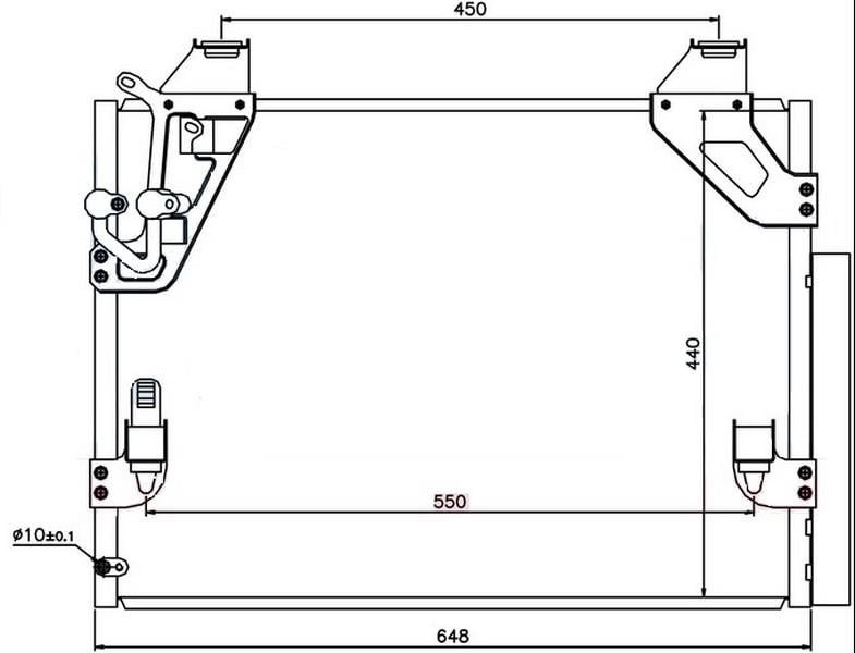 KLİMA BRAZİNG CONDENSER A/M HİLUX 2.5 TD 2005 940082