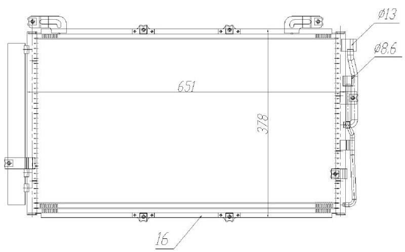 KLİMA BRAZİNG CONDENSER A/M MATRİX 1.6İ / 1.8İ 2001 94644