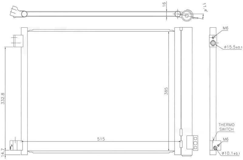 KLİMA BRAZİNG CONDENSER A/M MİCRA 1.5İ 2010 /1.5DCİ 2010