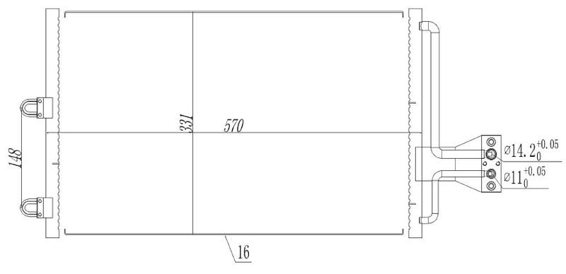 KLİMA BRAZİNG CONDENSER A/M XANTİA 2.0İ 1993 94100