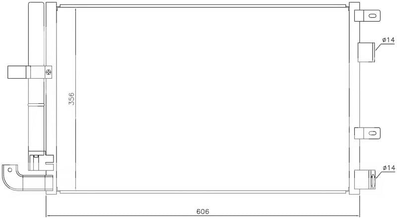 KLİMA BRAZİNG CONDENSER A/M XF 2.0/2.2D/2.7D/3.0D 2008 940346