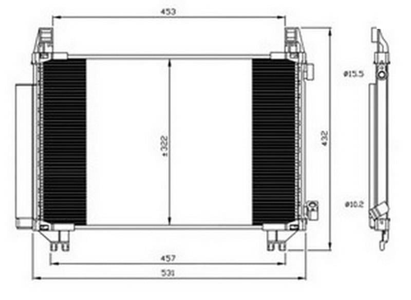 KLİMA BRAZİNG CONDENSER A/M YARİS 1.33İ 2010 940270