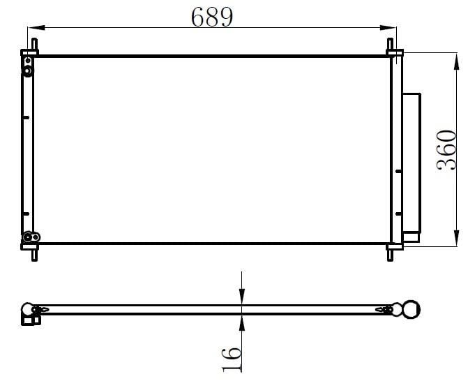 KLİMA BRAZİNG CONDENSER CİVİC 1.6İ-DTEC 2014 940340