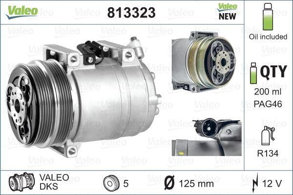 KLIMA KOMPRESÖR - FORD C-MAX. FOCUS 04>11 KUGA I 08>14 1.6 TI VOLVO C30. C70. S40. V50 03>