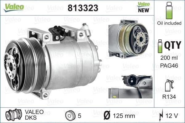 KLIMA KOMPRESÖR - FORD C-MAX. FOCUS 04>11 KUGA I 08>14 1.6 TI VOLVO C30. C70. S40. V50 03>