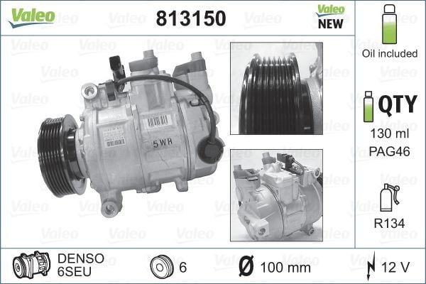 KLİMA KOMPRESÖRÜ A4 1.6-1.8-2.0-1.9TDİ-2.7TDI-3.0TDI 00-09 -A6 2.0TDI-2.7TDI-3.0TDI 04-11 6SEU14C