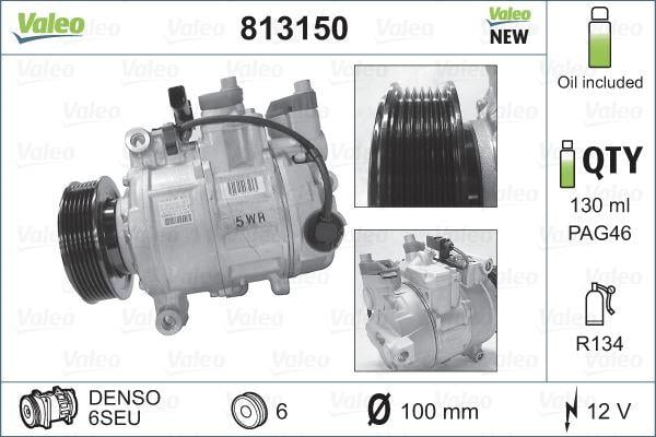 KLİMA KOMPRESÖRÜ A4 1.6-1.8-2.0-1.9TDİ-2.7TDI-3.0TDI 00-09 -A6 2.0TDI-2.7TDI-3.0TDI 04-11 6SEU14C