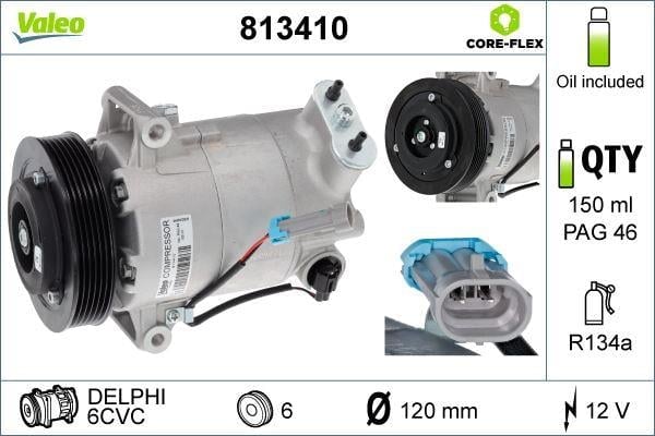 KLİMA KOMPRESÖRÜ ASTRA J P10 1.6 68 10-15 INSIGNIA A G09 1.6 CRUZE 09> 68 08-17 A16XER