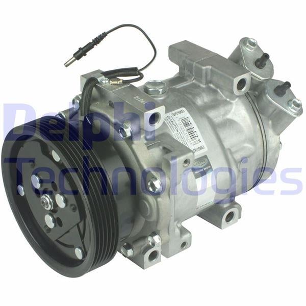 KLIMA KOMPRESORU DACIA LOGAN 04>SANDERO 08> DUSTER 10> 1.4 K7J 1.5dCi K9K 1.6 K4M 12V 6 KANAL 124MM