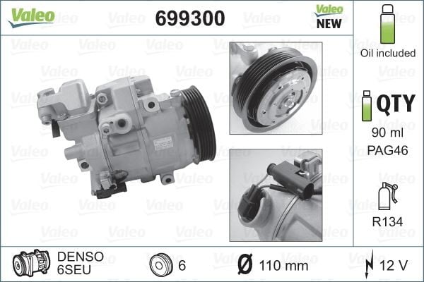 KLIMA KOMPRESORU MERCEDES W168 W414